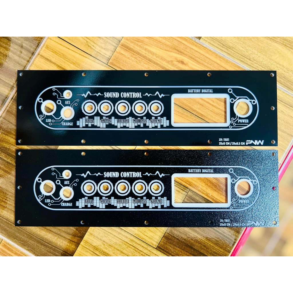 เพลท TB21/TB21F/ST21/APTX1 ไม่ย้าย  ช่องอุปกรณ์ 25x5 Cm แสงผ่านได้ TB21-255-1