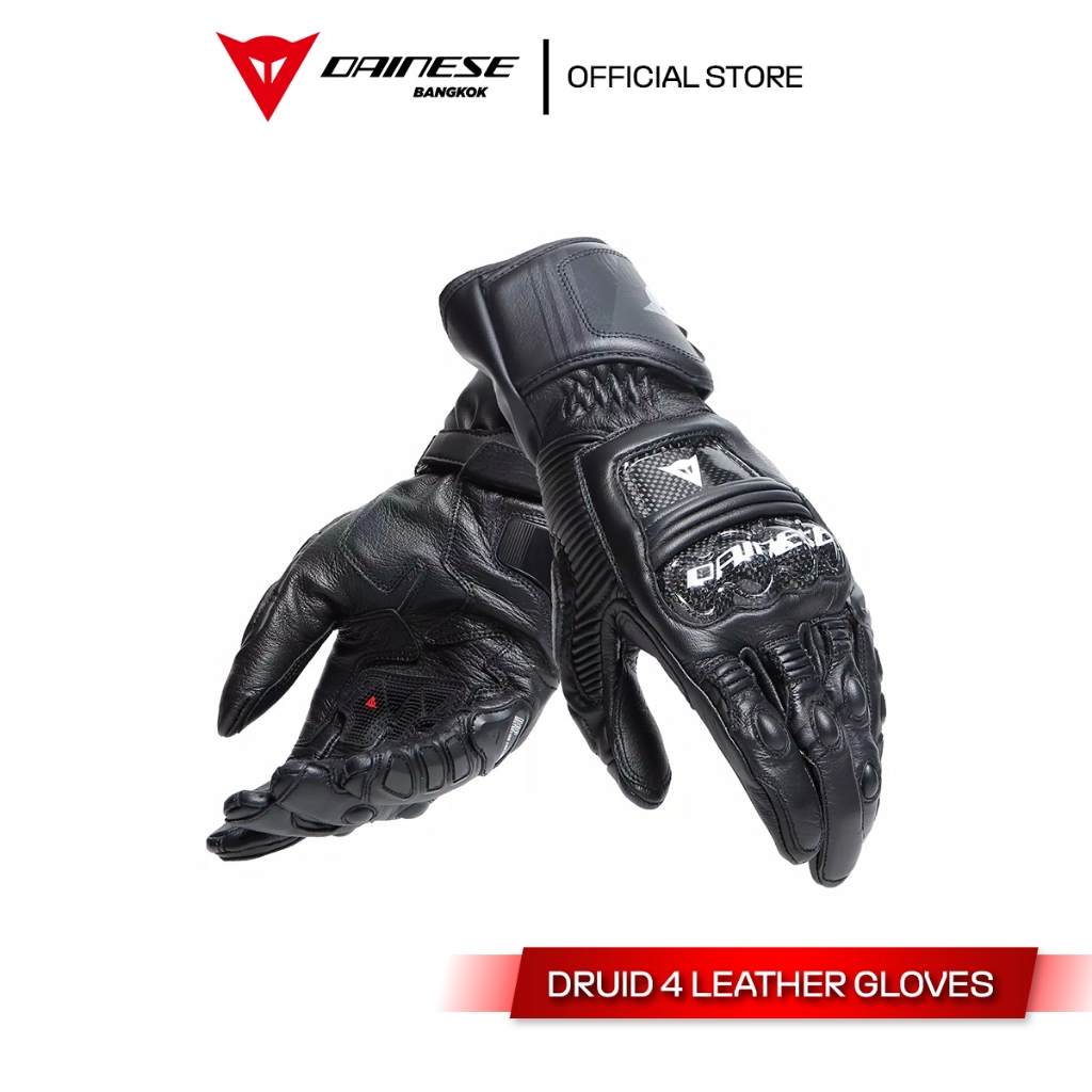 Dainese ถุงมือขับขี่มอเตอร์ไซค์ DRUID 4 LEATHER GLOVES