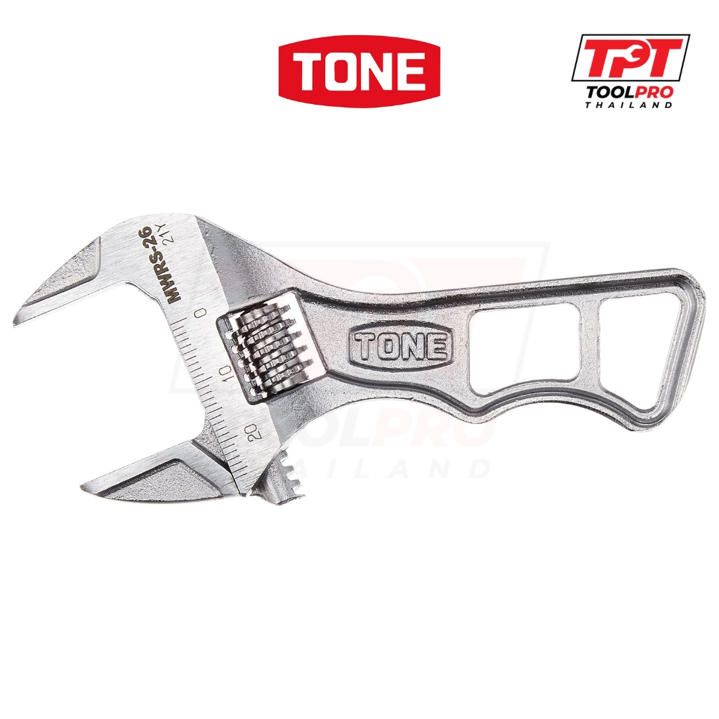 TONE ประแจเลื่อน 140mm Short Adjustable Spanner Wrench (MWRS-26)