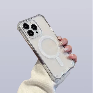 เคสใส เคสชาร์จไร้สาย(กันมุม)สำหรับรุ่น IPHONE - 11 11promax 12 12pro 12promax 13 13pro 13promax 14 14plus 14pro 14promax