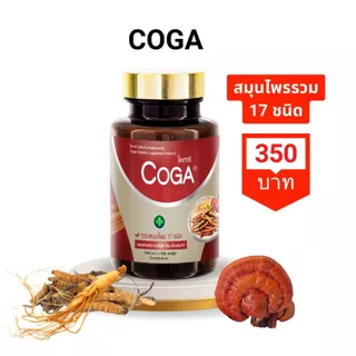 Coga (100เม็ด/กป.) สมุนไพรรวม 17 ชนิด วิตามิน อาหารเสริม ถั่งเช่า โสม หลินจือ