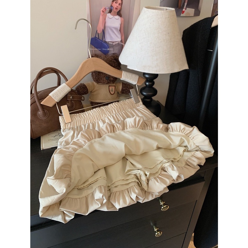 (D289) 🎈🎀 𝐁𝐚𝐥𝐥𝐨𝐨𝐧 𝐒𝐤𝐢𝐫𝐭 🧸🌷 กระโปรงสั้นทรงบอลลูน มีโบว์ด้านหน้า พร้อมส่ง 4 สี 4 ไซส์ - รูปที่ 3