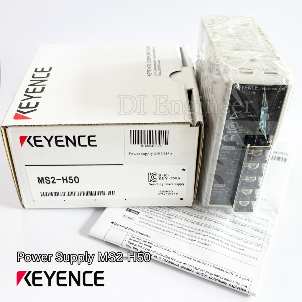 Power Supply MS2-H50 24VDC ±5% (ด้วย V.ADJ) 2.1A 50W LED 7 segment 3 หลัก  " KEYENCE "