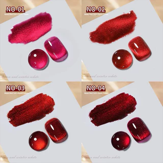 XEIJAYI สีทาเล็บเจล UV LED แคทอาย โทนสีแดงกำมะหยี่เงาสวย ตรงปก ติดทนนาน สินค้าคุณภาพเกินราคา ขนาด 10 ml.💄พร้อมส่งในไทย💄