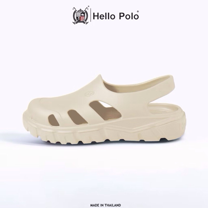 Hello Polo รองเท้าแตะผู้หญิง  สีครีมงาช้าง
