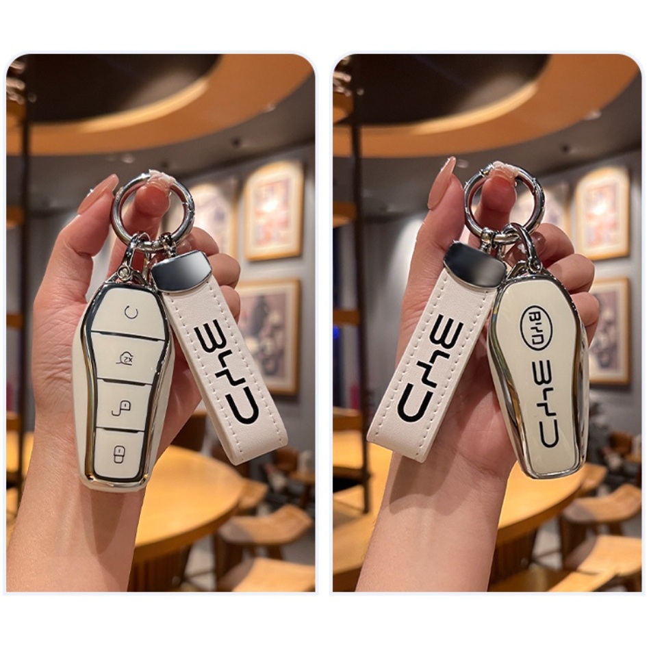 🇹🇭ส่งด่วน🇹🇭เคสรีโมทรถยนต์ BYD Dolphin Atto 3  Sealion 7 Seal แบบTPU 4 ปุ่มกดใส่ได้ทุกรุ่น พร้อมส่ง