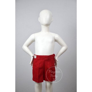 (โล๊ะสต็อก) กางเกงนักเรียนอนุบาลสีแดงยี่ห้อศรีภัณฑ์ เอว 20 -…