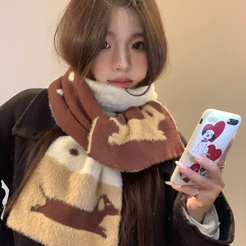 🌭พร้อมส่ง🌭 ผ้าพันคอสีน้ำตาล น้องหมาดัชชุน Dachshund Scraf ใช้ได้ 2ด้าน ผ้าดีหนานุ่ม แมชได้หลายแบบ - รูปที่ 2