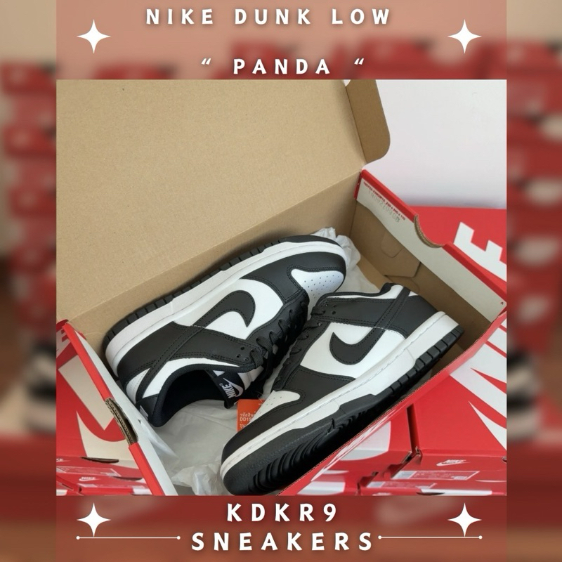 [ พร้อมส่ง ] Nike Dunk Low Panda สีฮิต แต่งตัวง่าย เข้ากับทุกลุค ของแท้100%