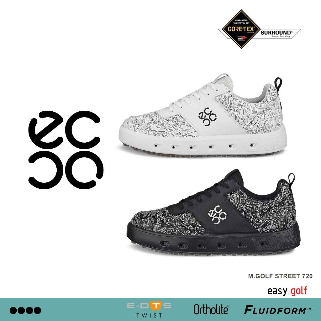 ECCO STREET 720   MEN ECCO GOLF GOLF SHOES รองเท้ากีฬากอล์ฟผู้ชาย SS25