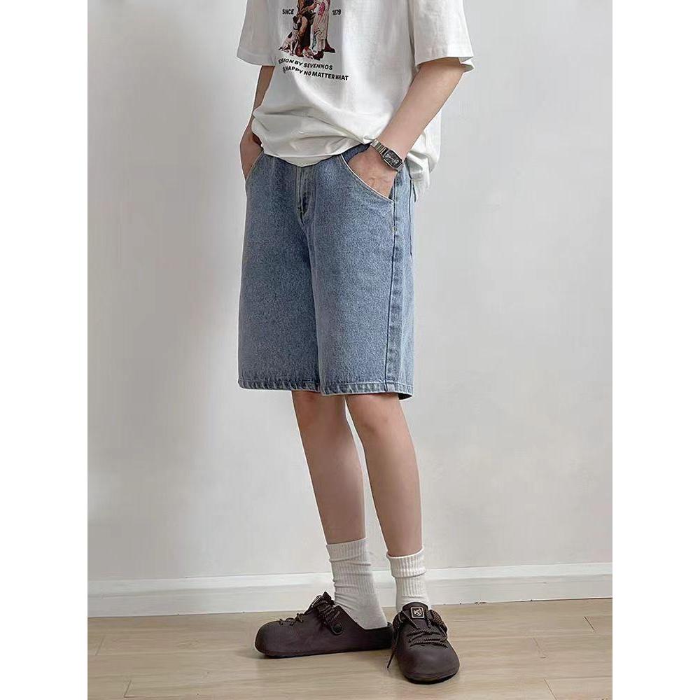 NEW กางเกงยีนส์ขาสั้นผู้ชาย แฟชั่นเกาหลี ใส่สบาย