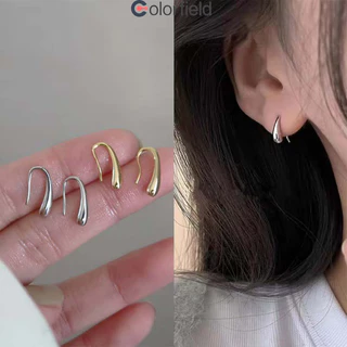 Colorfield หยดน้ําต่างหู แฟชั่น เรียบง่าย ย้อนยุค ขนาดเล็ก เข้ากับทุกการแต่งกาย สำหรับผู้หญิง ไม่ทําให้แพ้ง่าย