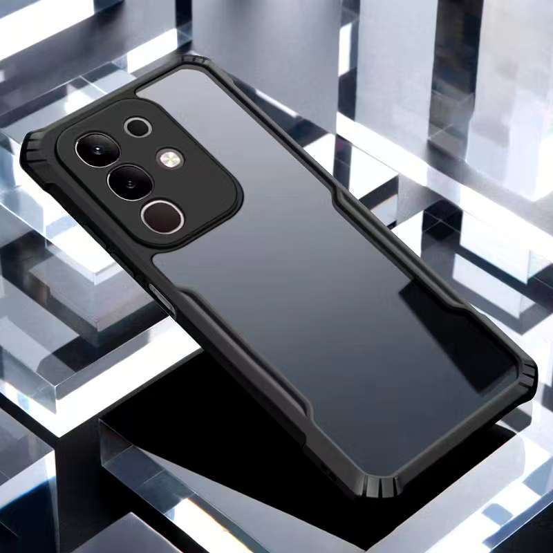 Vivo Y04/Vivo Y29S 5G/Vivo Y29 4G(พร้อมส่งในไทย)เคสกันกระแทกขอบสีหลังใสVivo Y29ตรงรุ่น