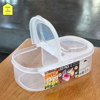 🌶️กล่องเก็บอาหาร 2 ช่อง (ถนอมผักผลไม้ ของแห้ง) KEYWAY รุ่น R-1562 , R-1563🌶️