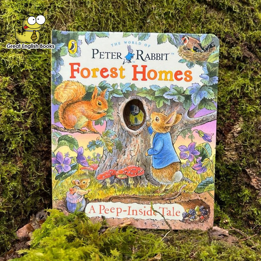 (ใช้โค้ดรับcoinคืน10%ได้) หนังสือบอร์ดบุ๊ค Peter Rabbit: Forest Homes A Peep-Inside Tale