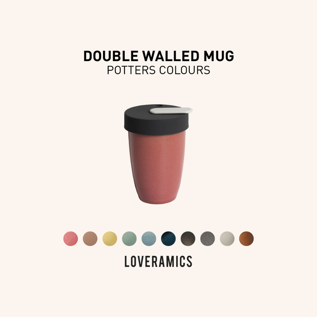 LOVERAMICS แก้วเก็บความเย็นแบบพกพา Double Walled Mug รุ่น Nomad ขนาด 250 ml - Potters Colours