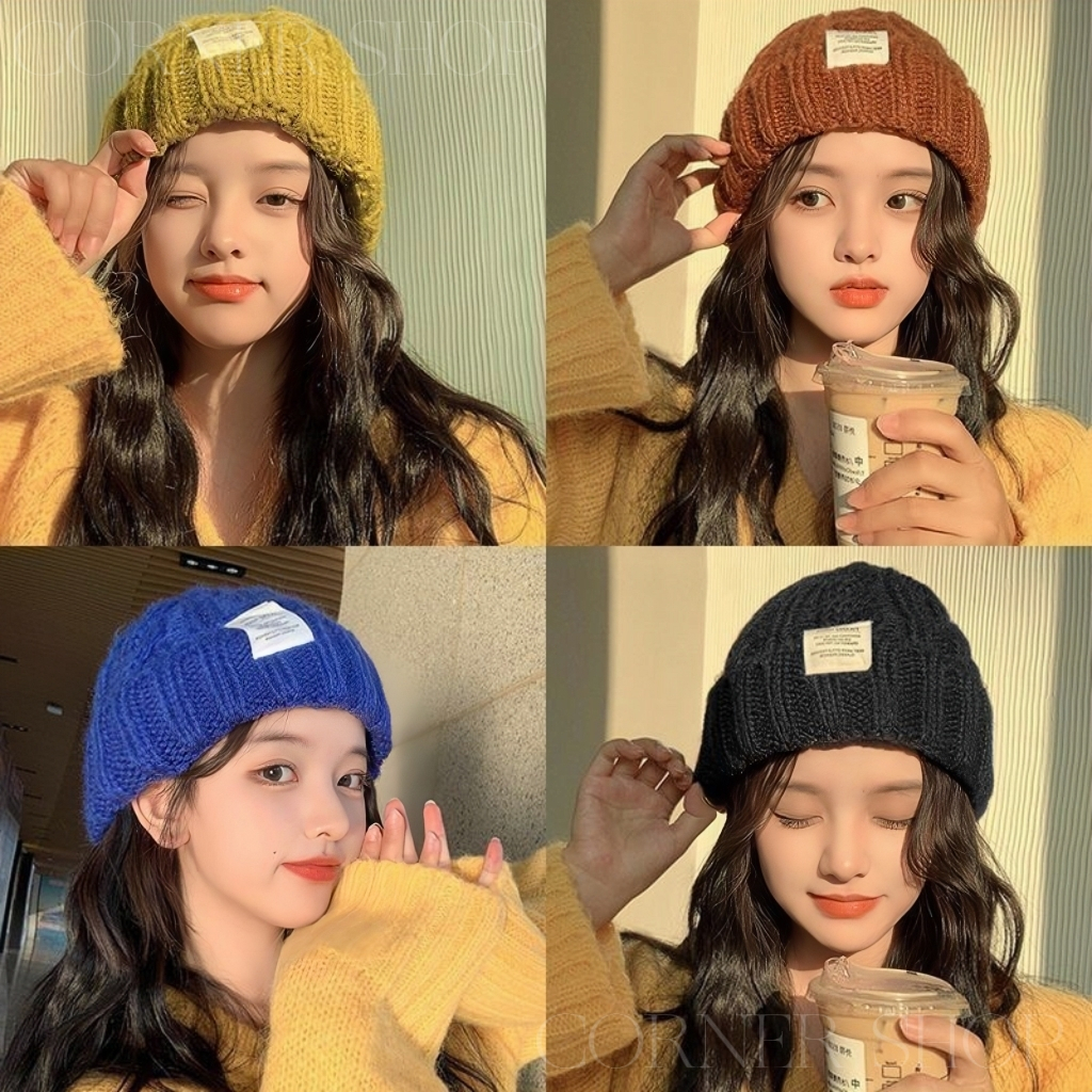 (FIA)พร้อมส่งจากไทย | ครบ99฿ ส่งฟรี ❤ หมวกไหมพรม หมวกถักกันหนาว ใส่สบาย เหมาะสำหรับผู้ชายและผู้หญิง เนื้อผ้าหนานุ่มนิ่ม