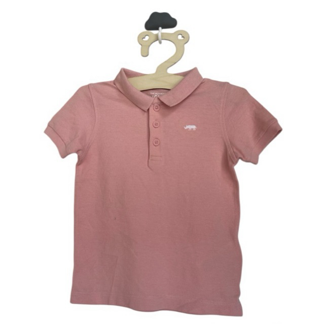 marks and spencer M&S เสื้อโปโลเด็ก สีชมพูละมุนสุดๆ Size 12-18 เดือน