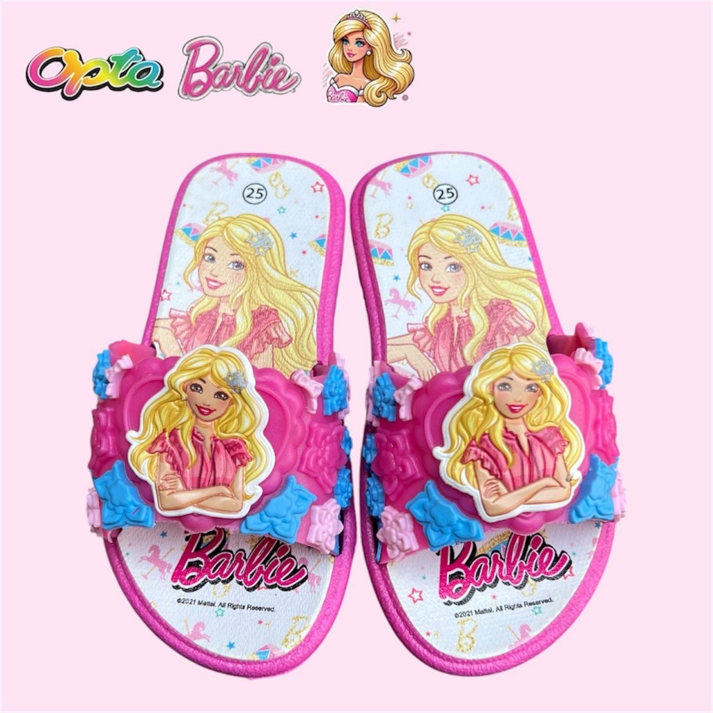 OPTA รองเท้าแตะเด็ก บาร์บี้ ลิขสิทธิ์แท้100% ใส่สบาย มีพร้อมส่งจัดส่งทุกวัน