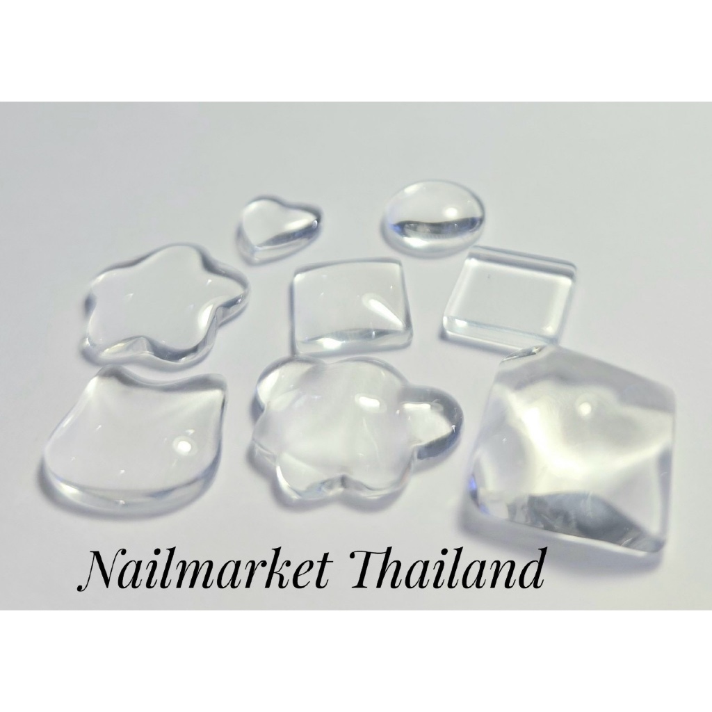 ชาร์ตสีเม็ดแก้วใส มีให้เลือกหลายทรง แบบถุง 20 ชิ้น เหมาะสำหรับทำ โชว์สีร้านเล็บ พร้อมส่ง