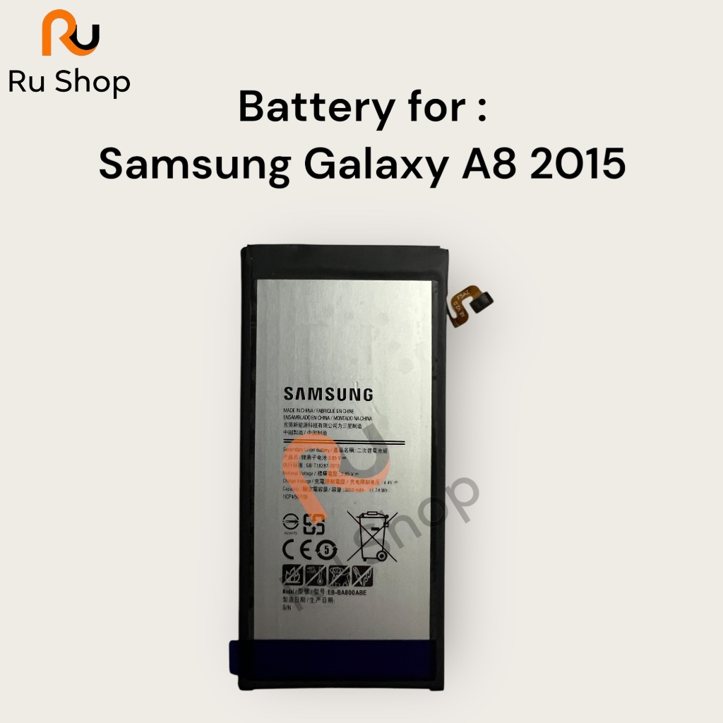 แบตเตอรี่ Samsung Galaxy A8 2015 A800 SM-A8000 A800F A800S A800YZ EB-BA800ABE 3050mAh