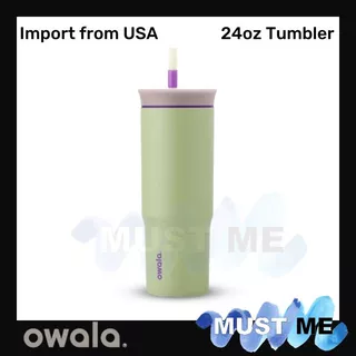 [พร้อมส่งOwala]แก้วOwala ของแท้ นำเข้าจากอเมริกา 24oz แก้วเก็บความเย็นมาพร้อมหลอดของแท้