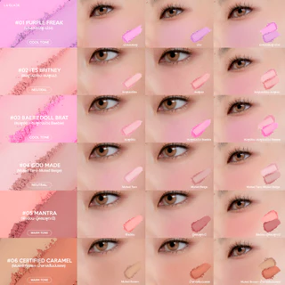 La Glace Brattitude Two Tone Powder Blush บลัชฝุ่นทูโทนลากลาส🍎