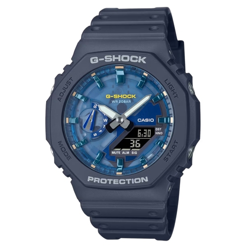 G-Shock นาฬิกาข้อมือผู้ชาย สายเรซิ่น รุ่น GA-2100,GA-2100AS,GA-2100AS-2A,GA-2100AS-5A