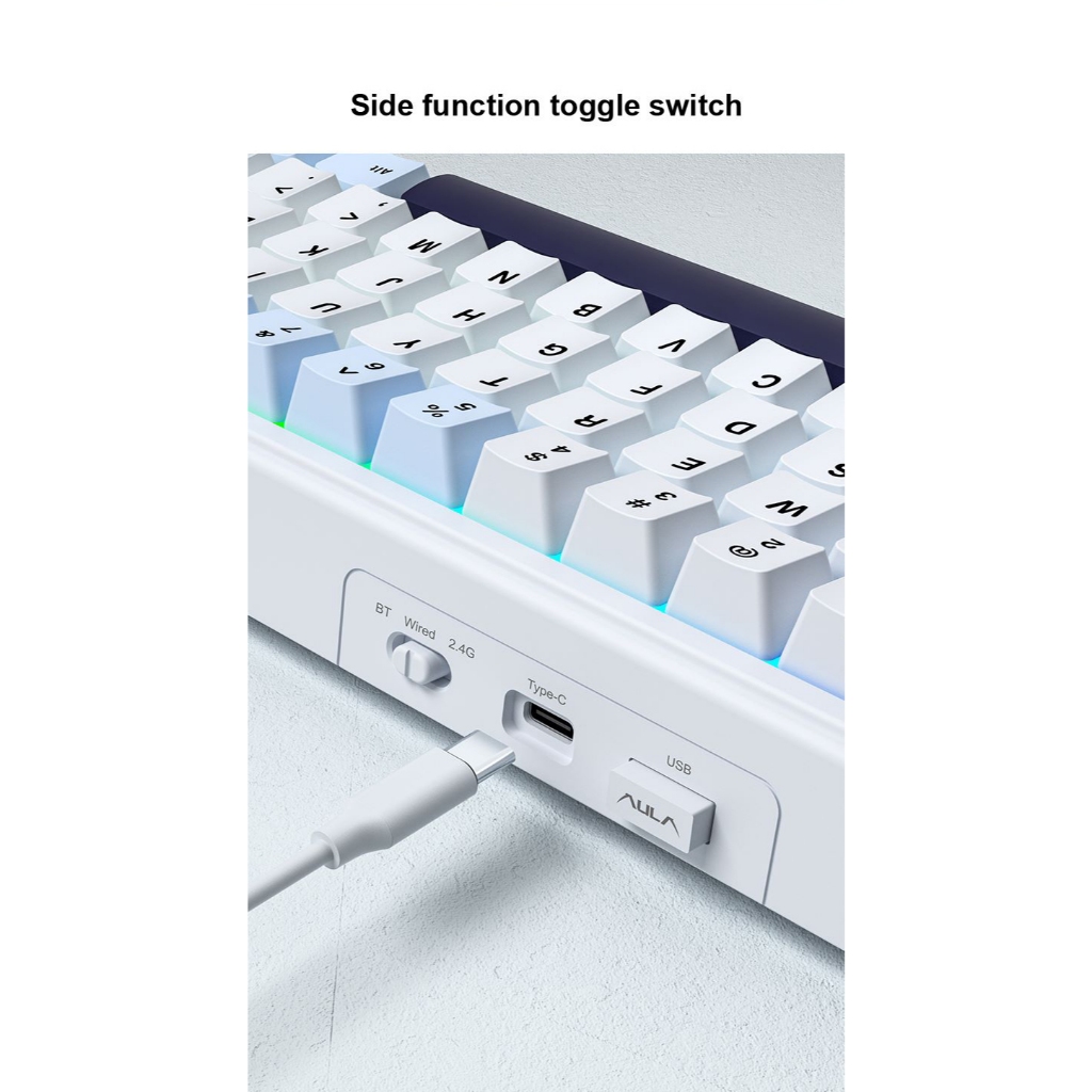 คีย์บอร์ดไร้สาย – AULA F65 – Gasket Mechanical Keyboard คีย์ไทย รับประกัน 2 ปี ราคา ถูกที่สุด ดีลบีเคเค แกลเลอรีภาพที่ 7