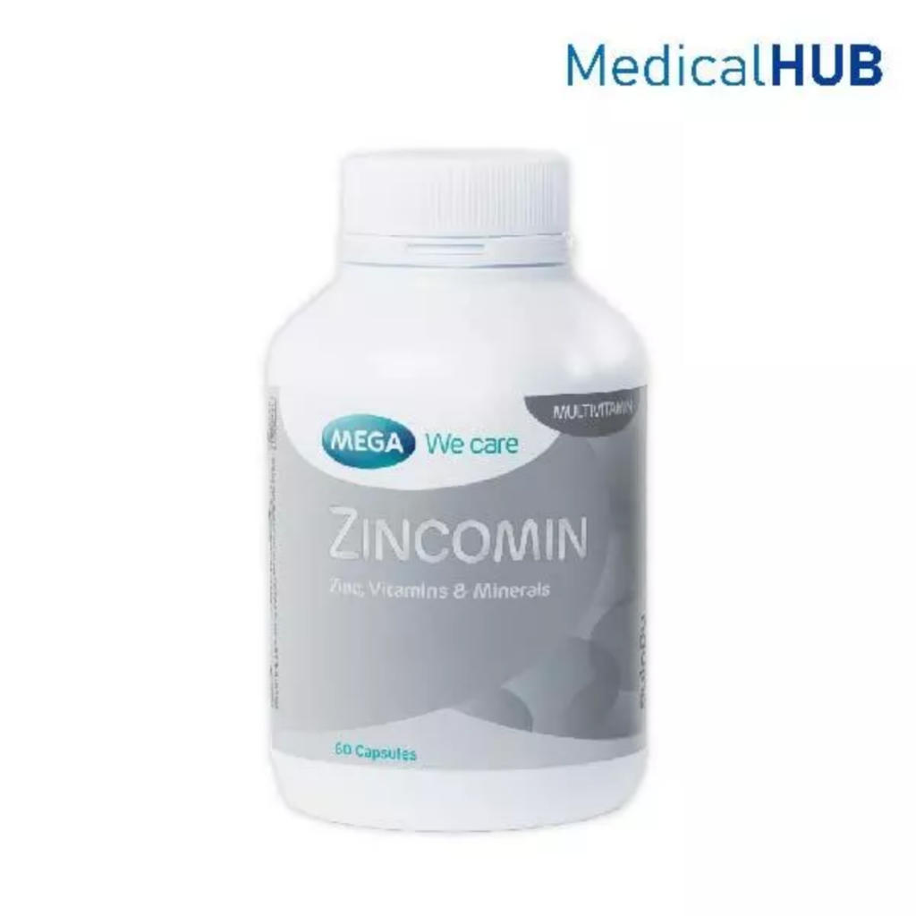 Mega Zincomin ซินโคมิน 60 แคปซูล 02051