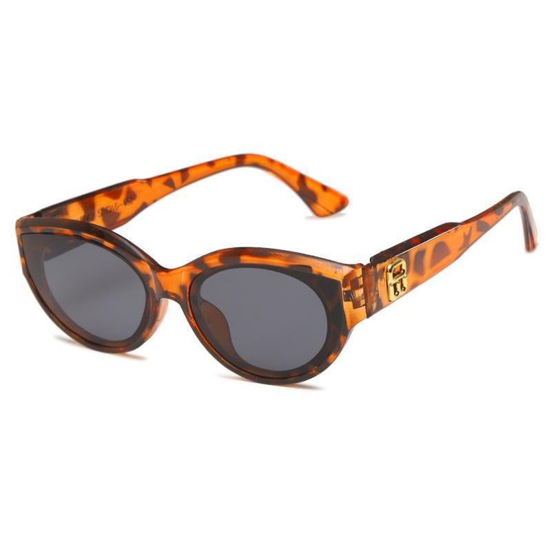 แว่นกันแดดทรงรีแคทอายสีดำสำหรับผู้หญิง 2025 แว่นกันแดดป้องกันรังสีอัลตราไวโอเลตสไตล์ใหม่ระดับไฮเอนด์ทำให้ใบหน้าของคุณดูเ - รูปที่ 7