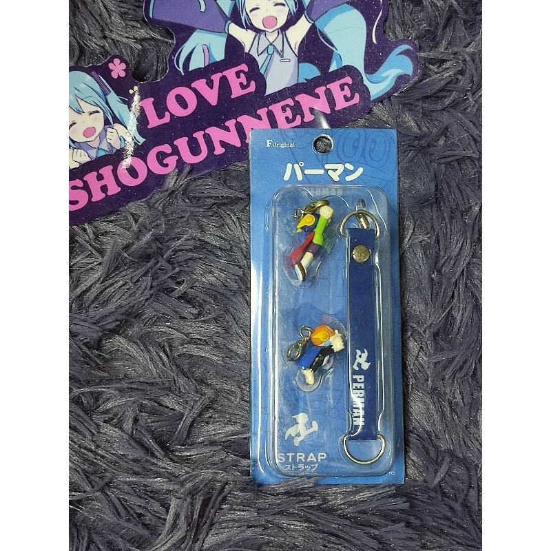 หายากมาก น่ารักมาก ⭐ Parman No. 1 & No. 2 Phone Strap ⭐ ปาร์แมน หมายเลข 1กับ2  มิตสึโอะ กับ บู้บี้ ล