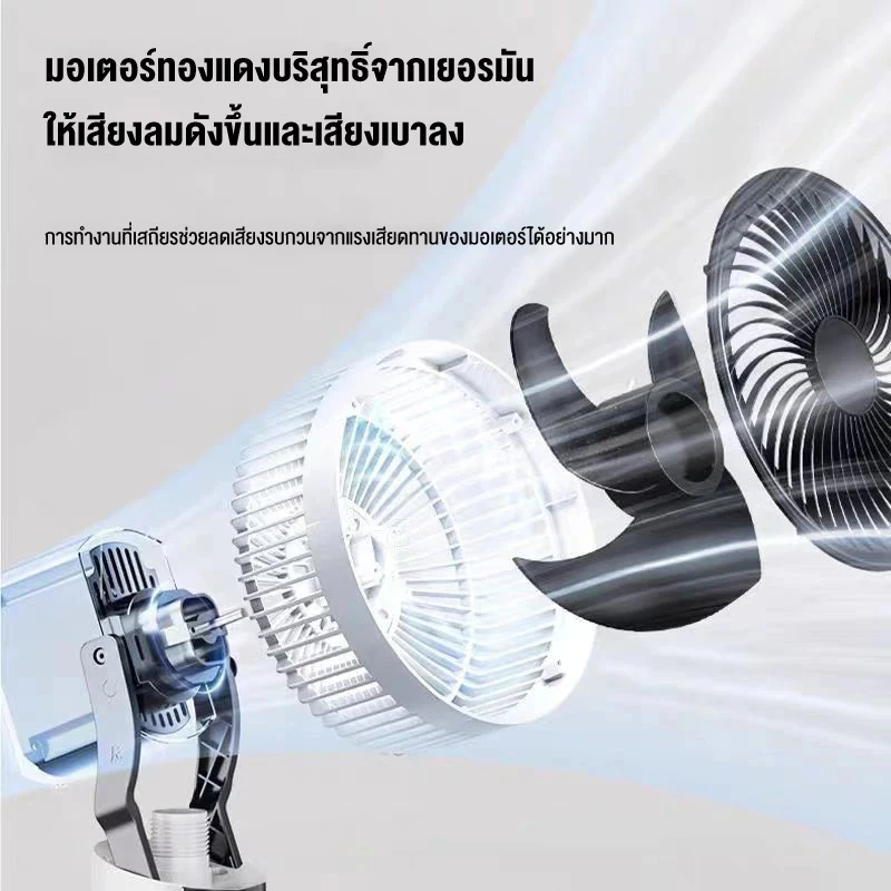 【ราคาขายส่ง】พัดลมตั้งพื้น พัดลม 8 นิ้ว เงียบเป็นพิเศษ ใบมีด 3 ใบ พัดลมตั้งพื้นอัจฉริยะ พัดลมตั้งโต๊ะ floor fan - รูปที่ 5