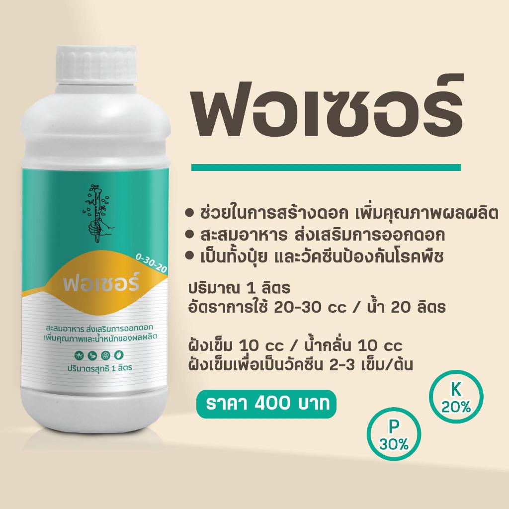 ฟอเซอร์ 0-30-20 (สะสมอาหาร ส่งเสริมการออกดอก)