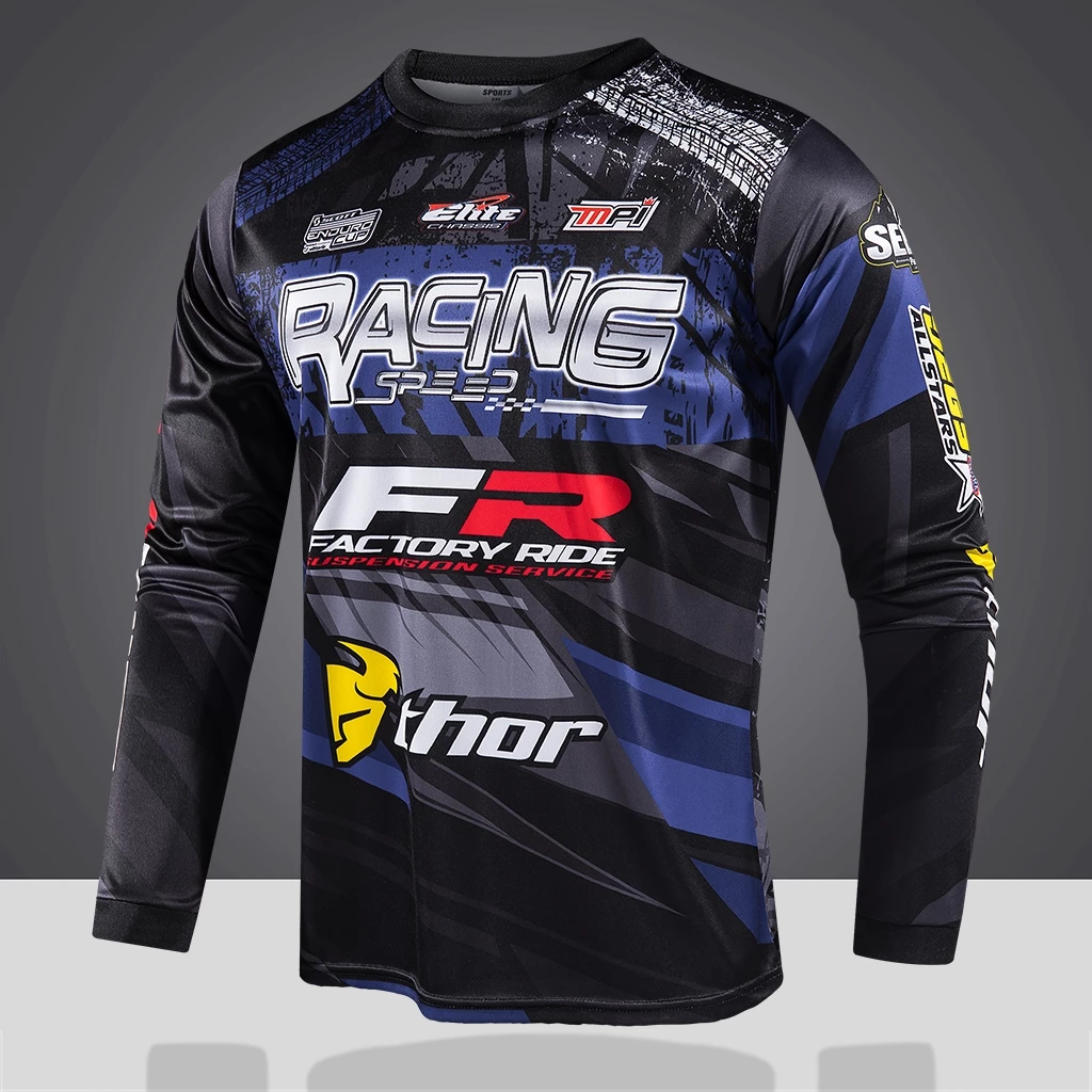 เสื้อกีฬาแขนยาว ระบายอากาศ สำหรับมอเตอร์ไซค์/ปั่นจักรยานผู้ชาย thumbnail 4