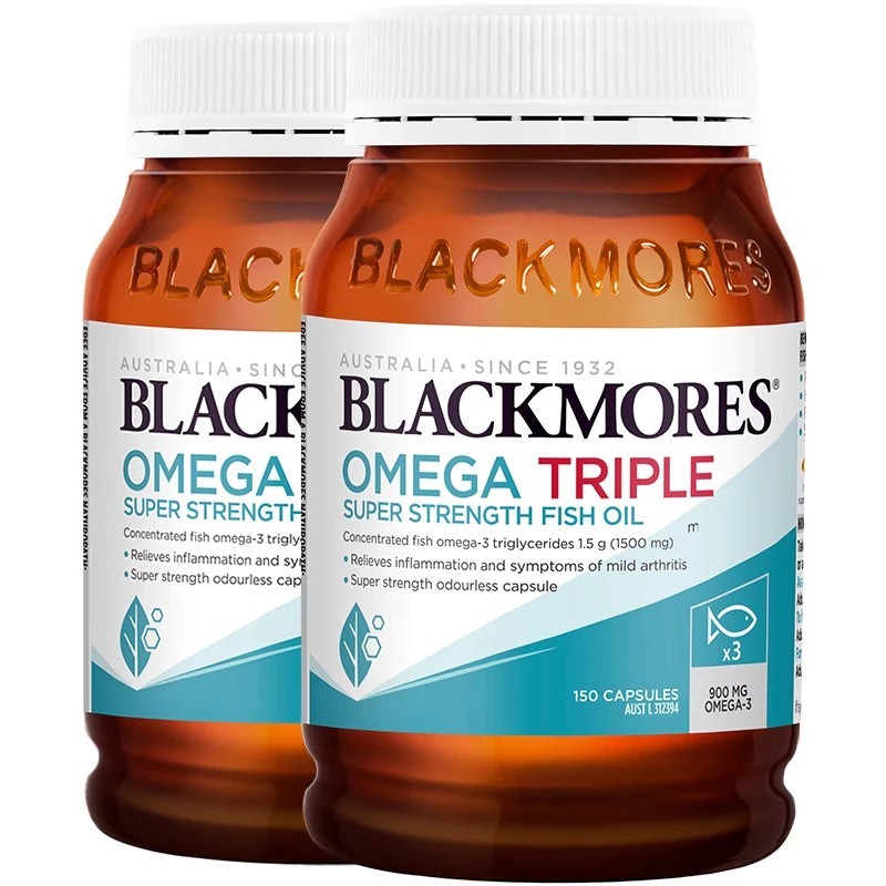 Blackmores Omega3 150 ฉลากออสเตรเลีย แคปซูล Triple Concentrated Fish Oil Exp.09/2027