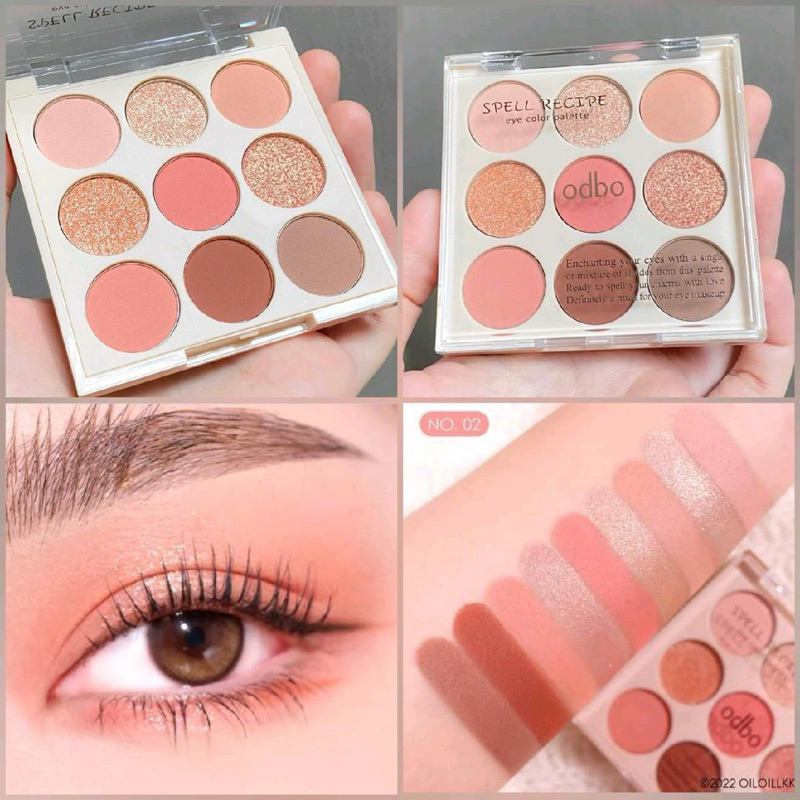 OD2005 ODBO โอดีบีโอ สเปลล์ เรซิปพี อาย คัลเลอร์ พาเลท