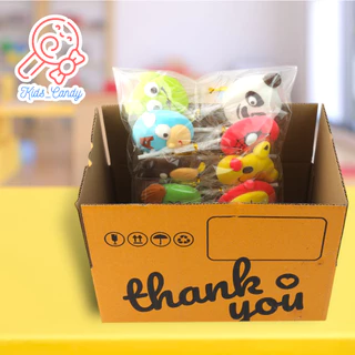 ขนม ขนมกินเล่น มาร์ชเมลโลว์เสียบไม้ รวมการ์ตูนHero 10 ชิ้น/แพค size M คละ (001)