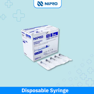 Nipro Disposable Syringe (1กล่อง) กระบอกฉีดยา นิโปร ไซริงค์ ขนาด 1/3/5/10 (100pcs) 20 (50pcs) 50 ml (30pcs) ไม่มีเข็ม*LS