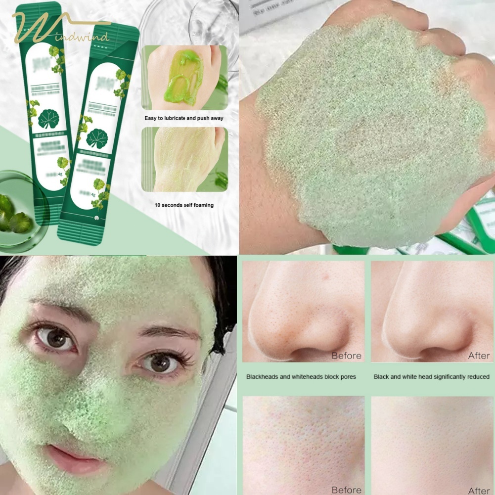 WD Yanqi มาส์กหน้าโฟมในตัว ให้ความชุ่มชื้น ทําความสะอาดล้ําลึก และลดรอยเปื้อน ดูแลผิว(1กล่อง 12ชิ้น)