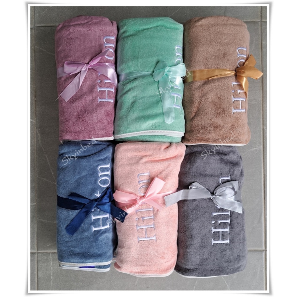 พร้อมส่ง ผ้าขนหนูอาบน้ำ ผ้าเช็ดตัวใหญ่ ผ้าหนานุ่ม ซับน้ำดี แห้งไว (ขนาด 70 x 140 ซม.) AAA
