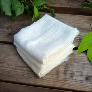 (แพ็ค 6 ผืน) ผ้าเช็ดน้ำไก่ชน ผ้ากาดน้ำไก่ชน ขนาด 50x60 ซม. ผ้าฝ้ายสีขาวสะอาด ปลอดภัย ผ้าเช็ดไก่ ไก่ชน (แบบไม่เย็บริม)