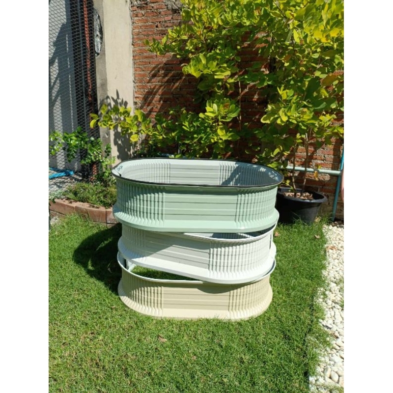 กระบะเมทัลชีทปลูกต้นไม้ ขนาด60*100*20