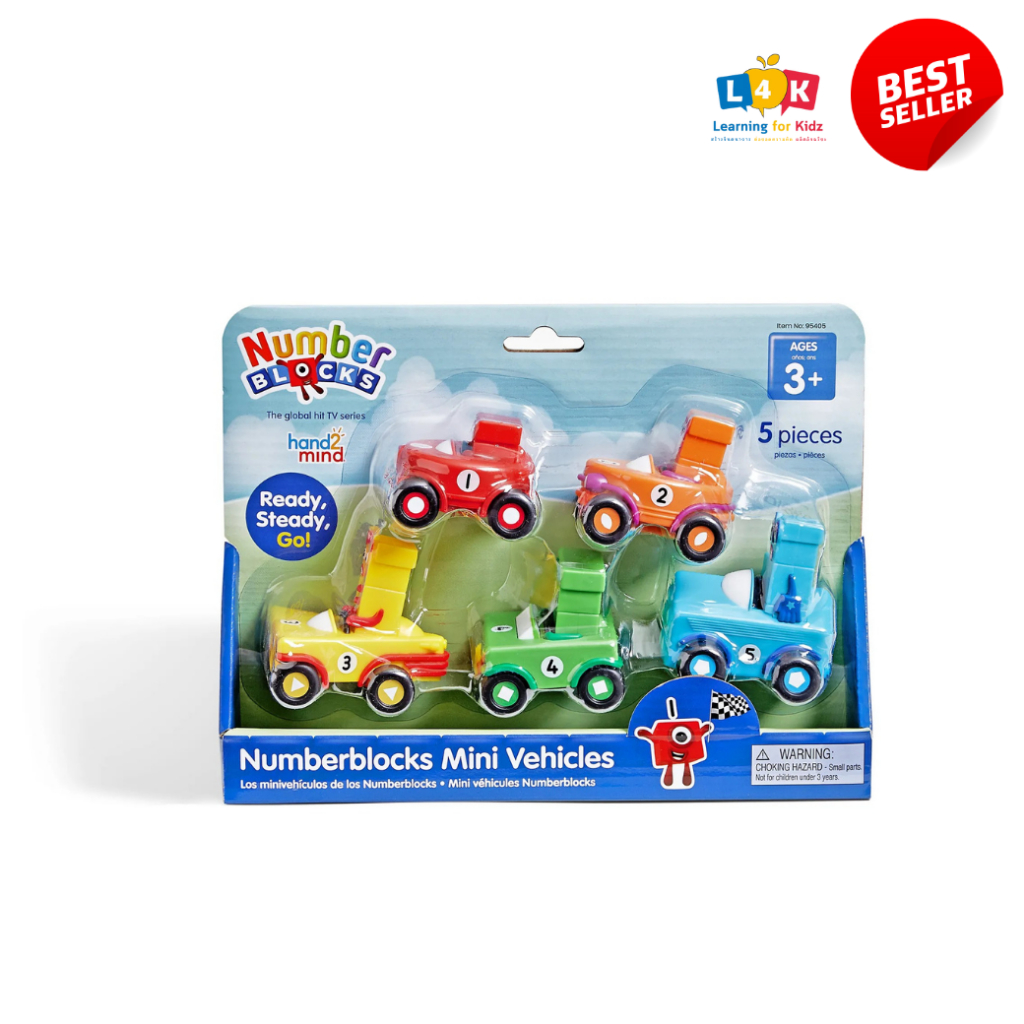 [อายุ 3+] นัมเบอร์บล็อกฟิกเกอร์บนรถ (Numberblocks : Mini Vehicles) [Hand2Mind]