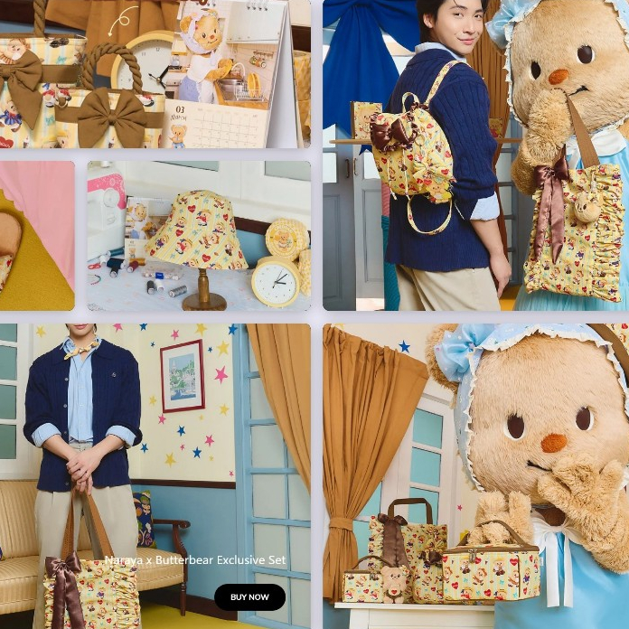 NaRaYa x Butterbear Collaboration bags