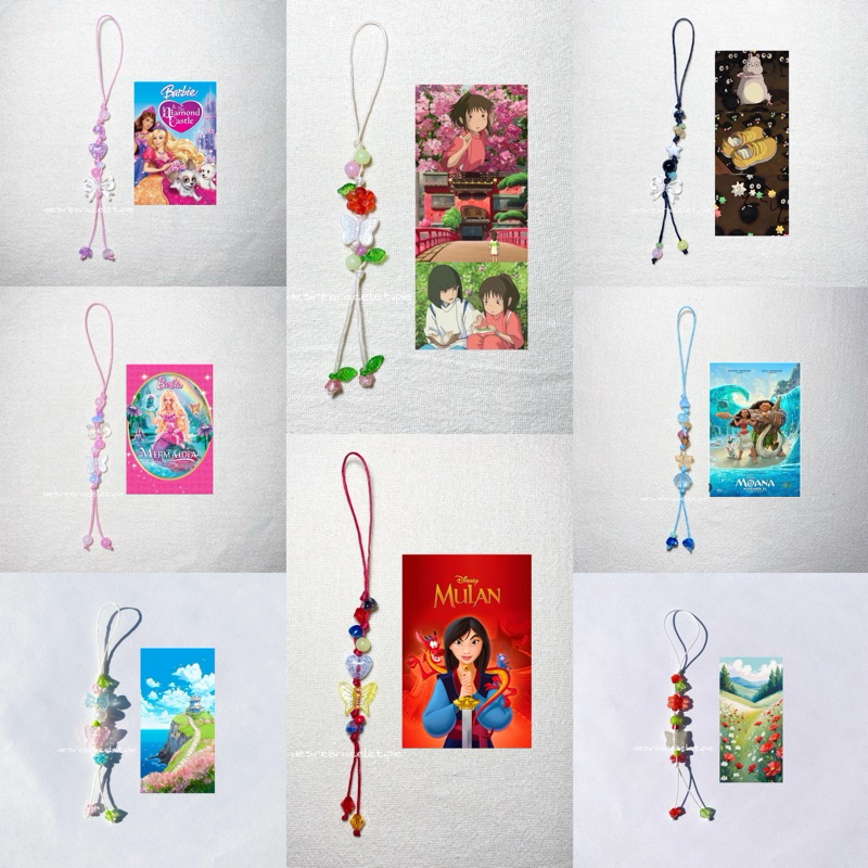🪼.☘︎ ݁˖พวงกุญแจเชือกเทียน มากกว่า 50 แบบ สายห้อยโทรศัพท์ ที่ห้อยโทรศัพท์ ของขวัญปัจฉิม🎨
