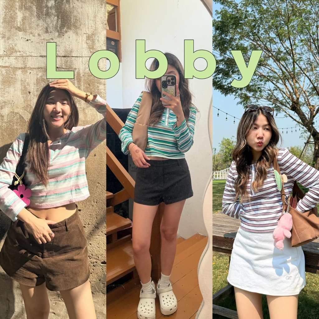 SUNTUDIO | Lobby เสื้อแขนยาว ลายทาง ผ้านิ่มมาก