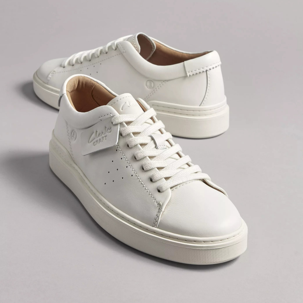 Clarks حذاء رجالي CRAFT SWIFT جلد — أبيض — صورة 2