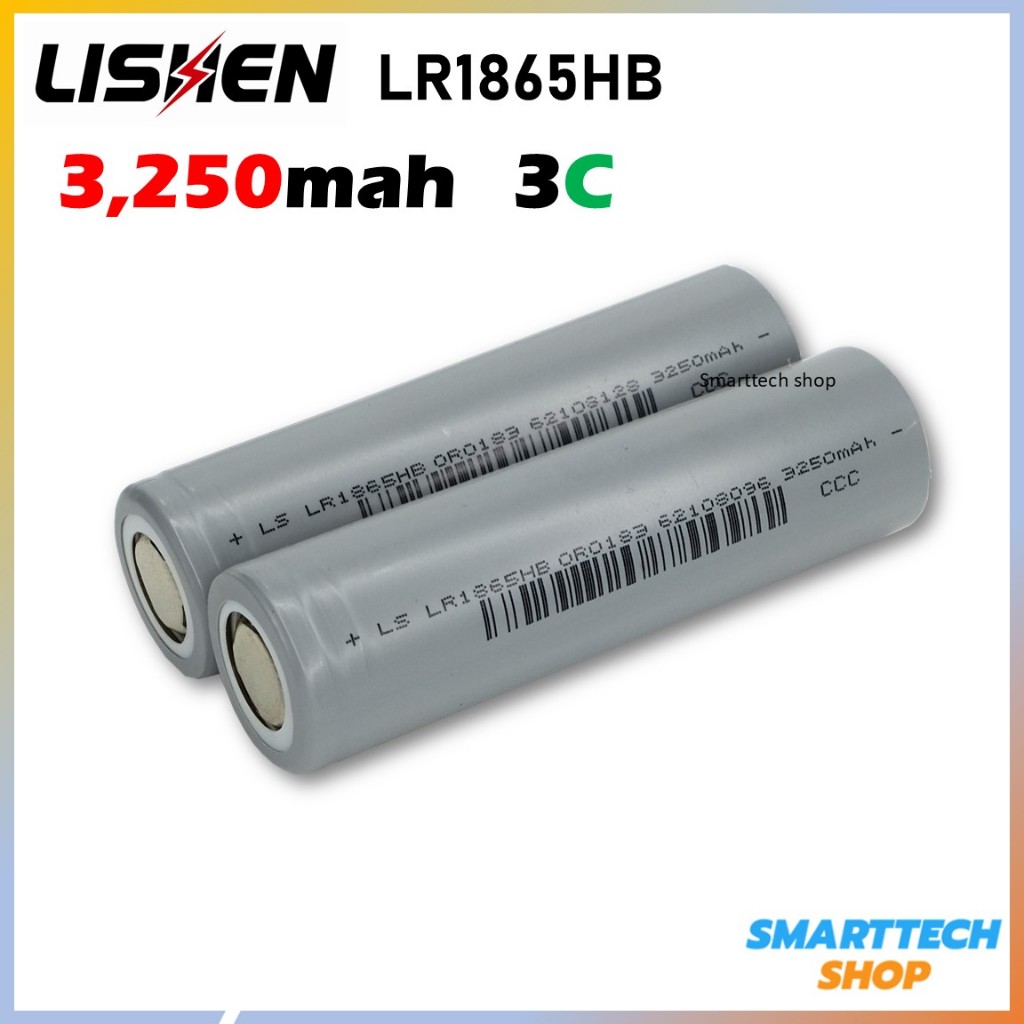 [ รุ่นใหม่ ] ถ่านชาร์จกำลังสูง Lishen ขนาด18650 3400mah งานโหลดหนักๆ แพคสว่านไฟฟ้า Li-ion 3.7V