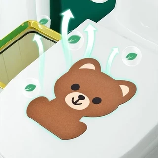 C094 สติกเกอร์ติดห้องน้ํา ระงับกลิ่น ลายการ์ตูน มีกาวในตัว สำหรับตกแต่งห้องน้ำ
